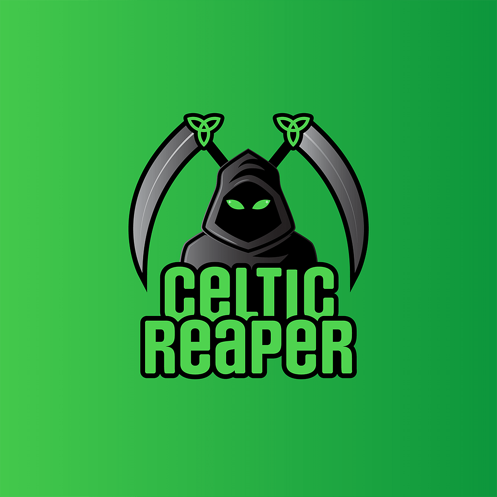 Celtic Reaper gaming logo design.